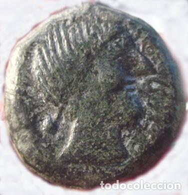 Monedas ibéricas: 31--España - Hispania Antigua - AS de Obulco - ( 220- 20 a.C. ) -EXCELENTE CONSERVACIÓN - Foto 2 - 129164731