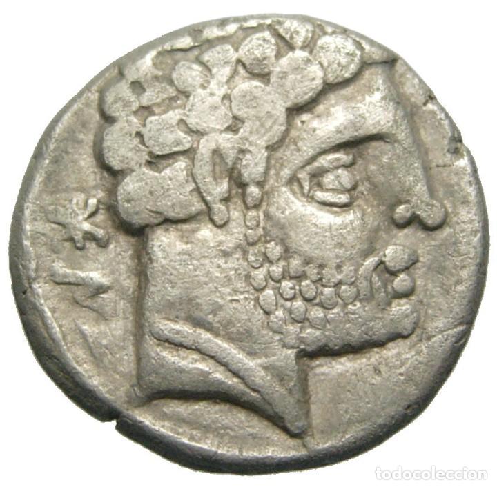 Monedas ibéricas: Denario de Bolskan (150-100 a.C.), Jinete - Foto 3 - 302874098