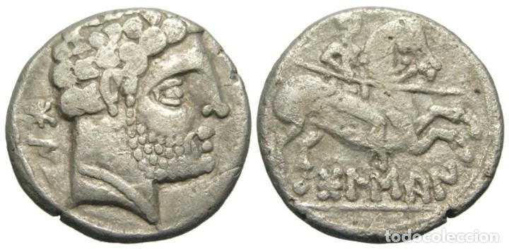 DENARIO DE BOLSKAN (150-100 A.C.), JINETE (Numismática - Hispania Antigua - Moneda Ibérica no Romanas)