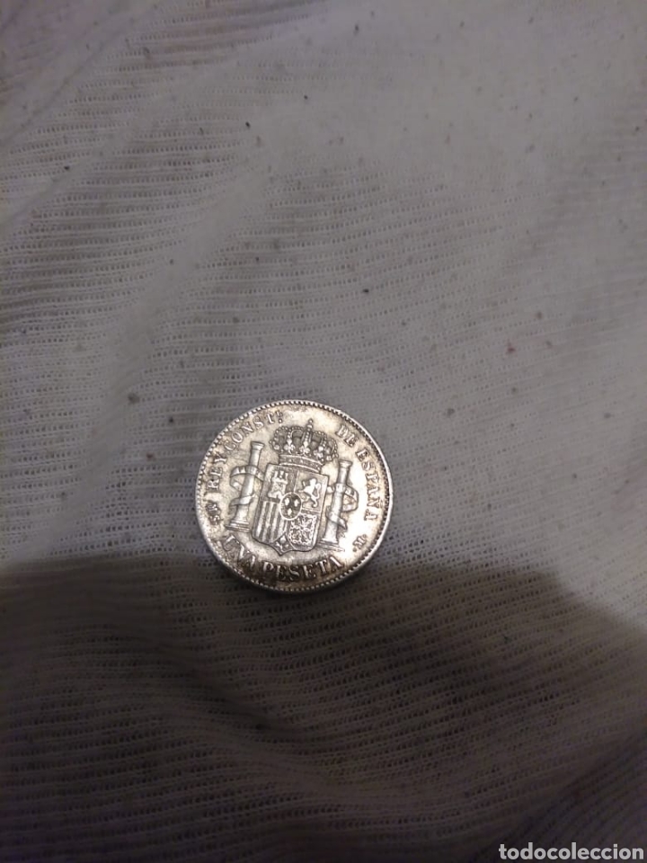 Monedas ib&eacute;ricas: ptas 1876 alfonso Xll plata - Foto 1