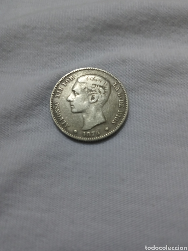 Monedas ib&eacute;ricas: ptas 1876 alfonso Xll plata - Foto 4