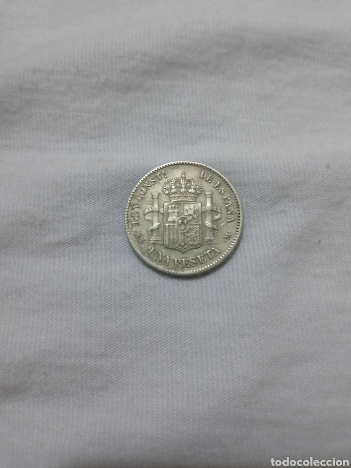 Monedas ib&eacute;ricas: pts Alfonso Xll 1885*85 plata - Foto 1