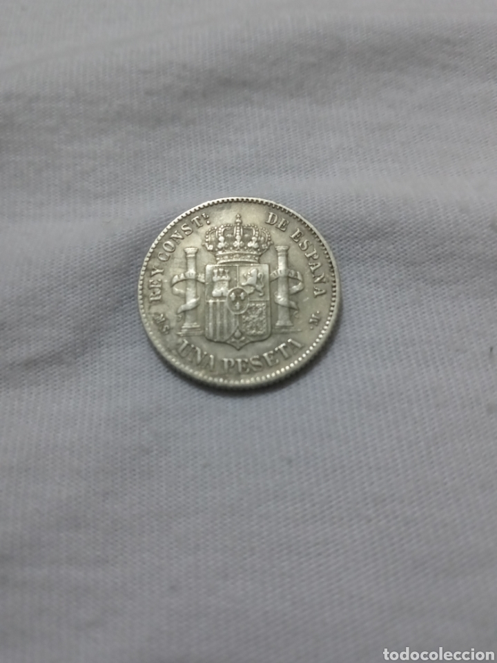 Monedas ib&eacute;ricas: pts Alfonso Xll 1885*85 plata - Foto 3