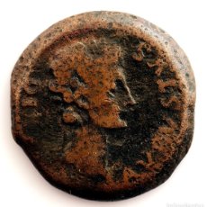 Monedas ibéricas: HISPANIA. AUGUSTO. AS, 27 A.C.-14 D.C. GUADIX (GRANADA). COBRE 13,4 G.