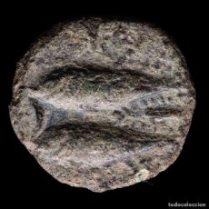 Monedas ibéricas: GADES (CÁDIZ) 200-100 A.C. Æ SEMIS - HERAKLES / DOS ATUNES. (5491). Lote 403258394