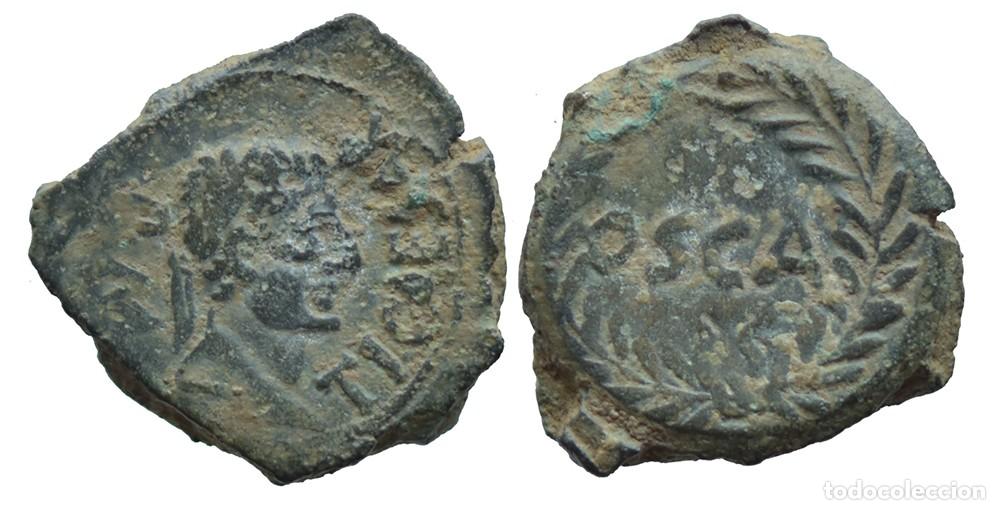 Monedas ib&eacute;ricas: OSCA - TIBERIO RARO CUADRANTE - Foto 1