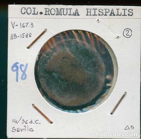 Iberian Coins: Hispania Antigua. Moneda. COLONIA ROMULA (Sevilla) &Eacute;poca Tiberio (14 a 36 d. C.)