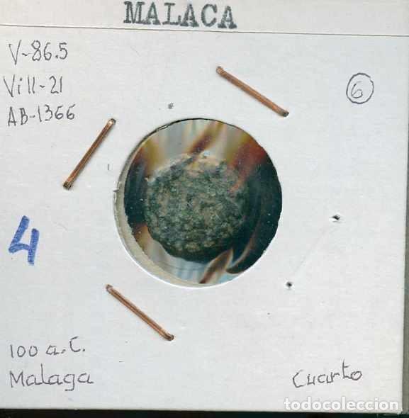 Iberian Coins: Hispania Antigua. Moneda. MALACA. As. 200-20 a.C. M&aacute;laga