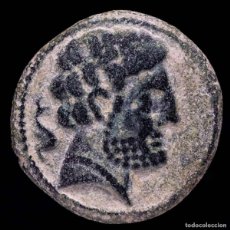 Monete iberiche: ANTIGUA HISPANIA - BOLSKAN AS DE BRONCE. SIGLO II A.C.JINETE LANCERO