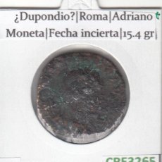 Monedas ibéricas: CRE3265 MONEDA ROMANA ¿DUPONDIO? ROMA ADRIANO MONETA