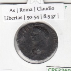 Monedas ibéricas: CRE3260 MONEDA ROMANA AS ROMA CLAUDIO LIBERTAS 50-54