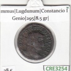 Monedas ibéricas: CRE3254 MONEDA ROMANA NUMMUS LUGDUNUM CONSTANCIO I GENIO 295