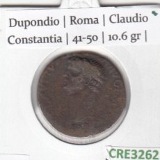 Monedas ibéricas: CRE3262 MONEDA ROMANA DUPONDIO ROMA CLAUDIO CONSTANTIA 41-50