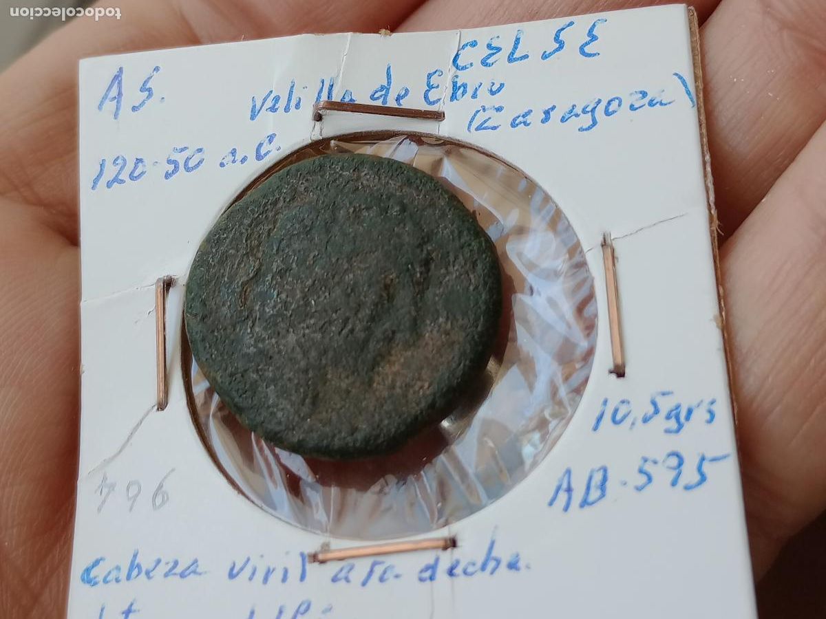 Monedas ib&eacute;ricas: HISPANIA ANTIGUA. CELSA (ZARAGOZA). AS - Foto 1