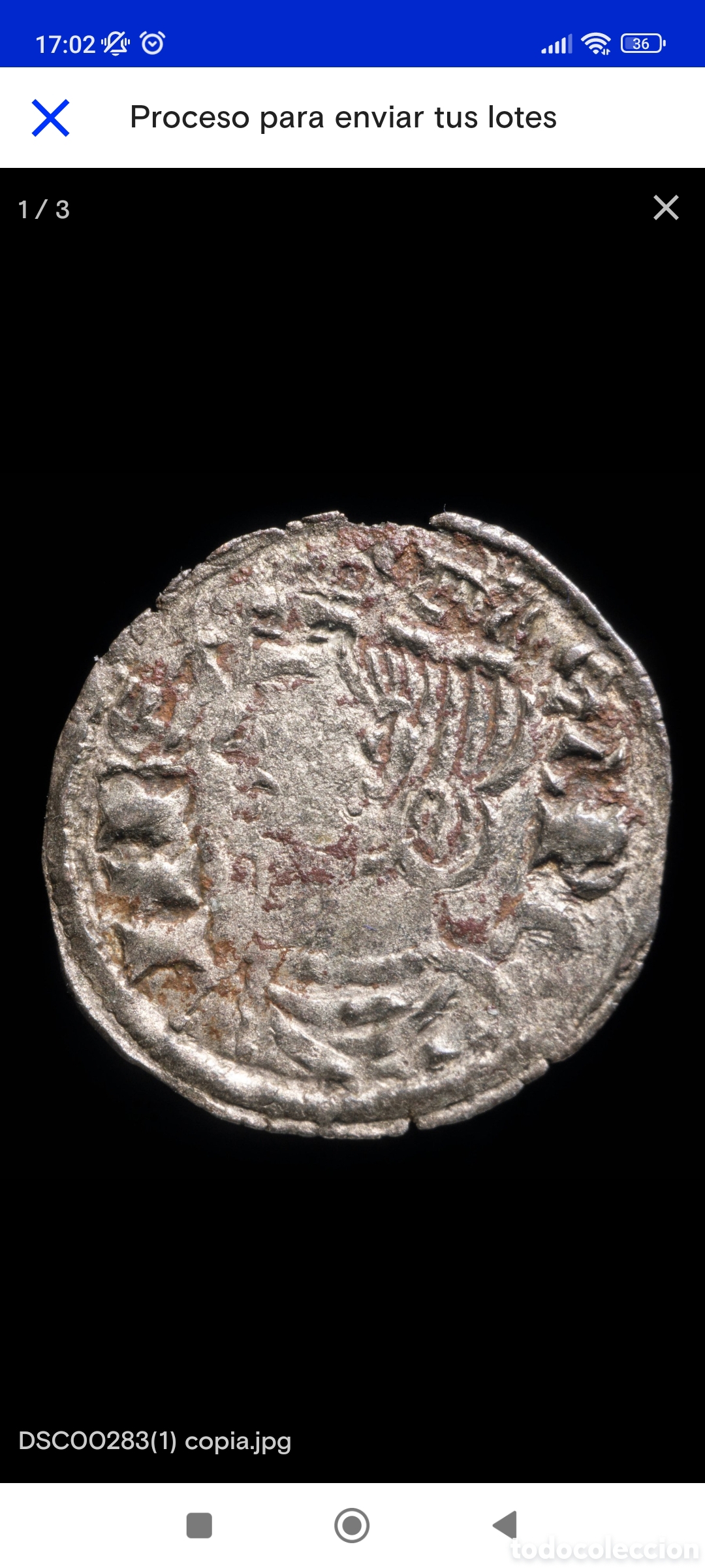Monedas ib&eacute;ricas: Moneda de Sancho IV Cornado - Foto 2