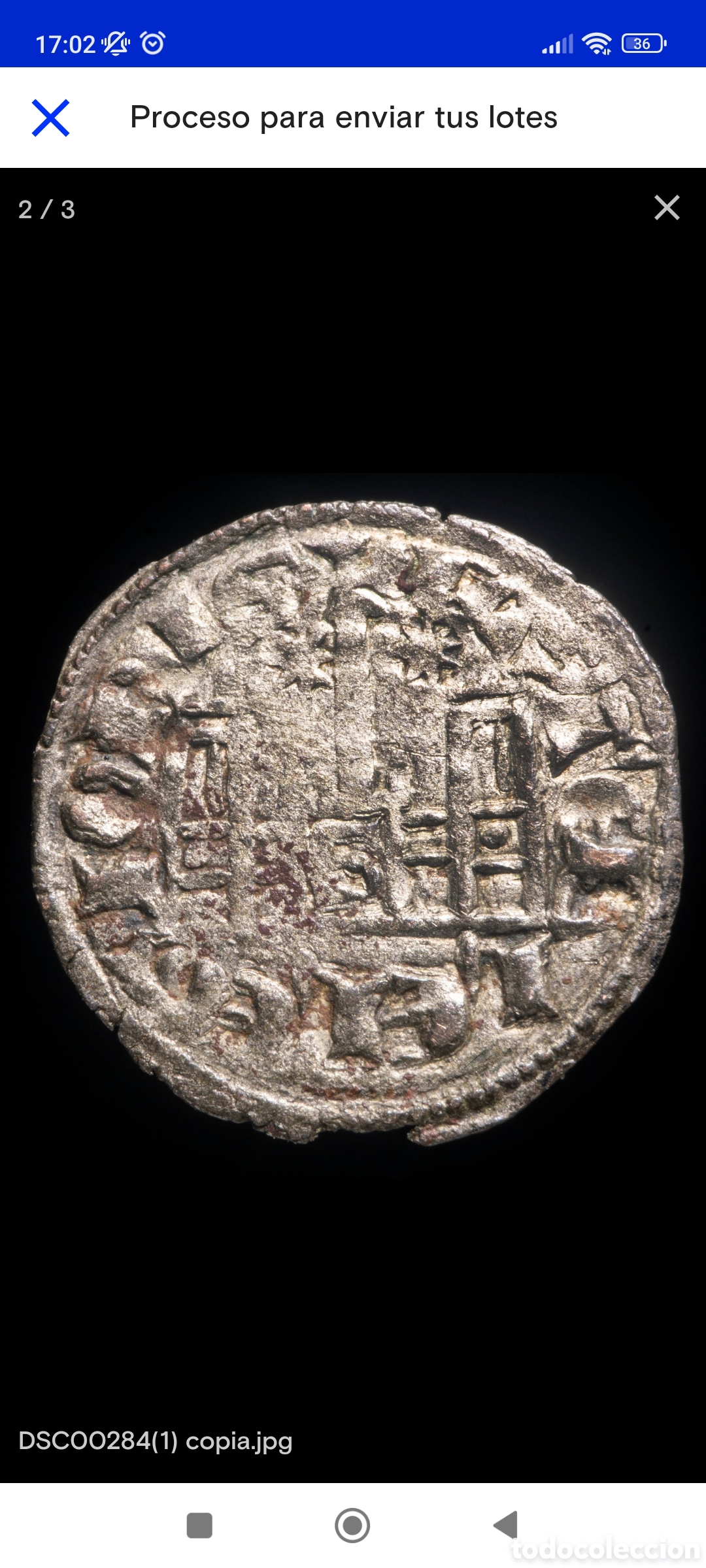 Monedas ib&eacute;ricas: Moneda de Sancho IV Cornado - Foto 1
