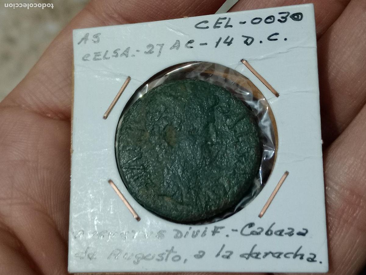 Monedas ib&eacute;ricas: AS DE LA CELSA. AUGUSTO - Foto 2