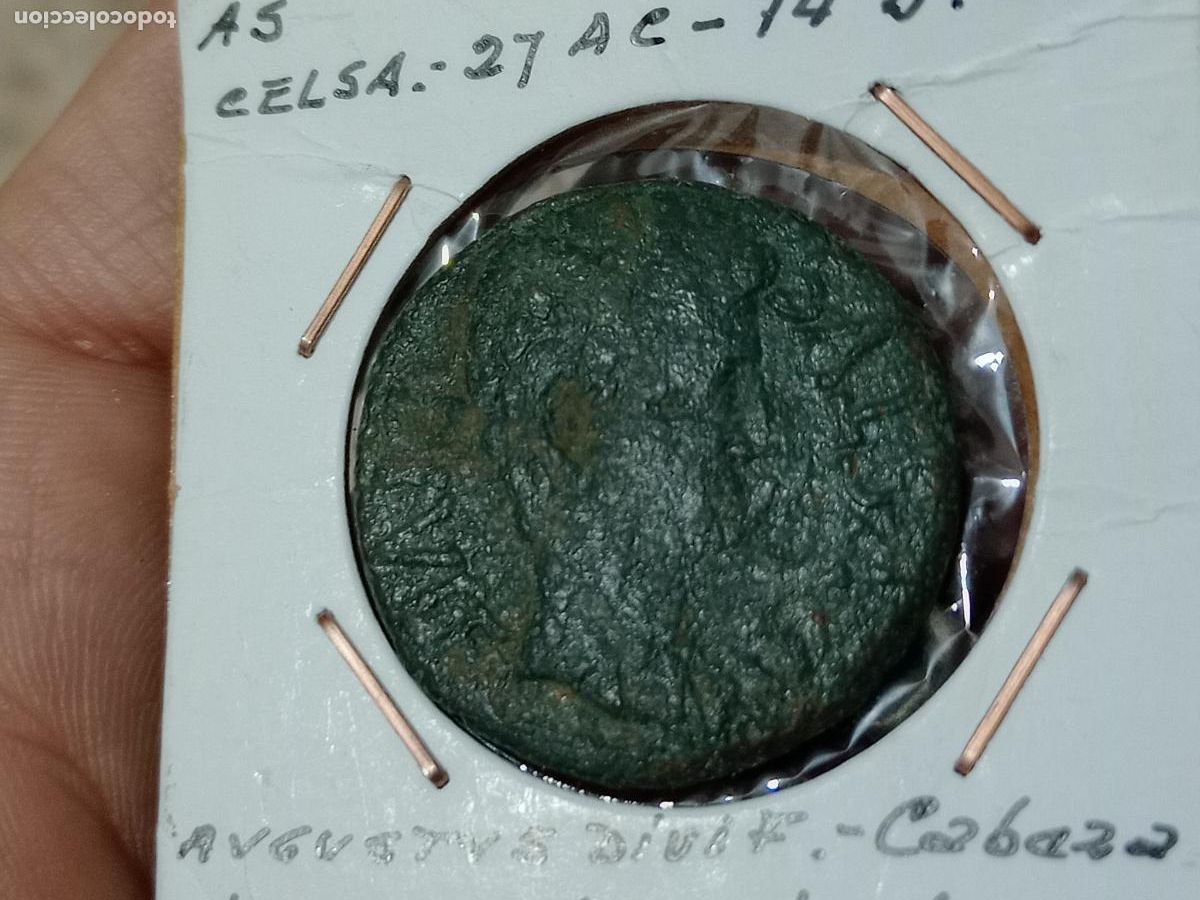 Monedas ib&eacute;ricas: AS DE LA CELSA. AUGUSTO - Foto 1