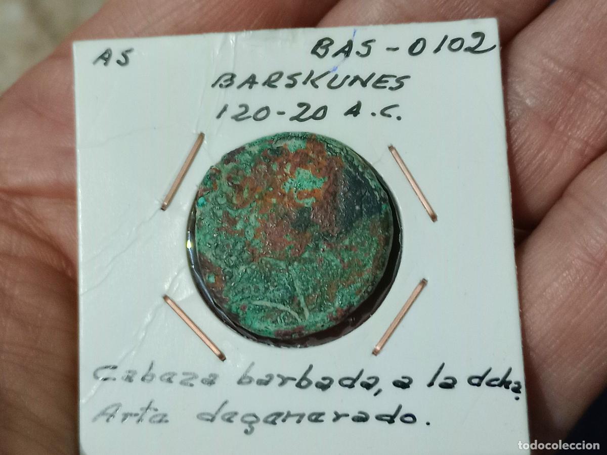 Monedas ib&eacute;ricas: As de Barskunes, Baskunes. Navarra - Foto 1