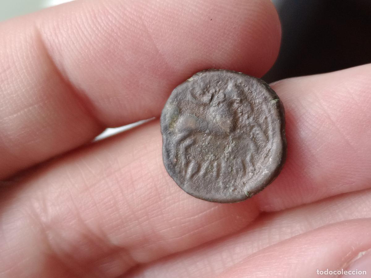 Monedas ib&eacute;ricas: Muy raro cuadrante de Arsaos, Navarra - Foto 1