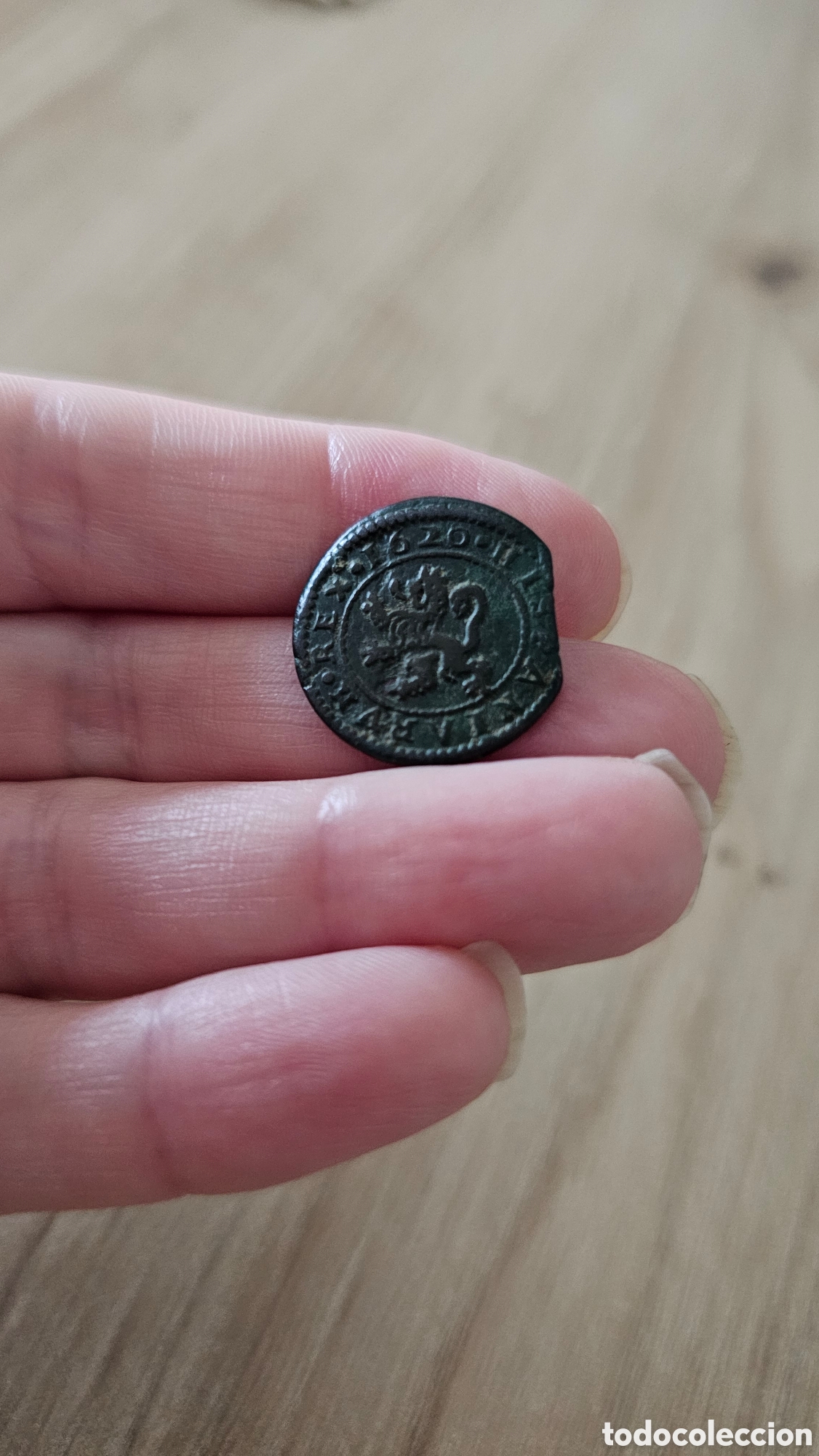 Monedas ib&eacute;ricas: Moneda a&ntilde;o 1620 Maraved&iacute;s - Foto 2