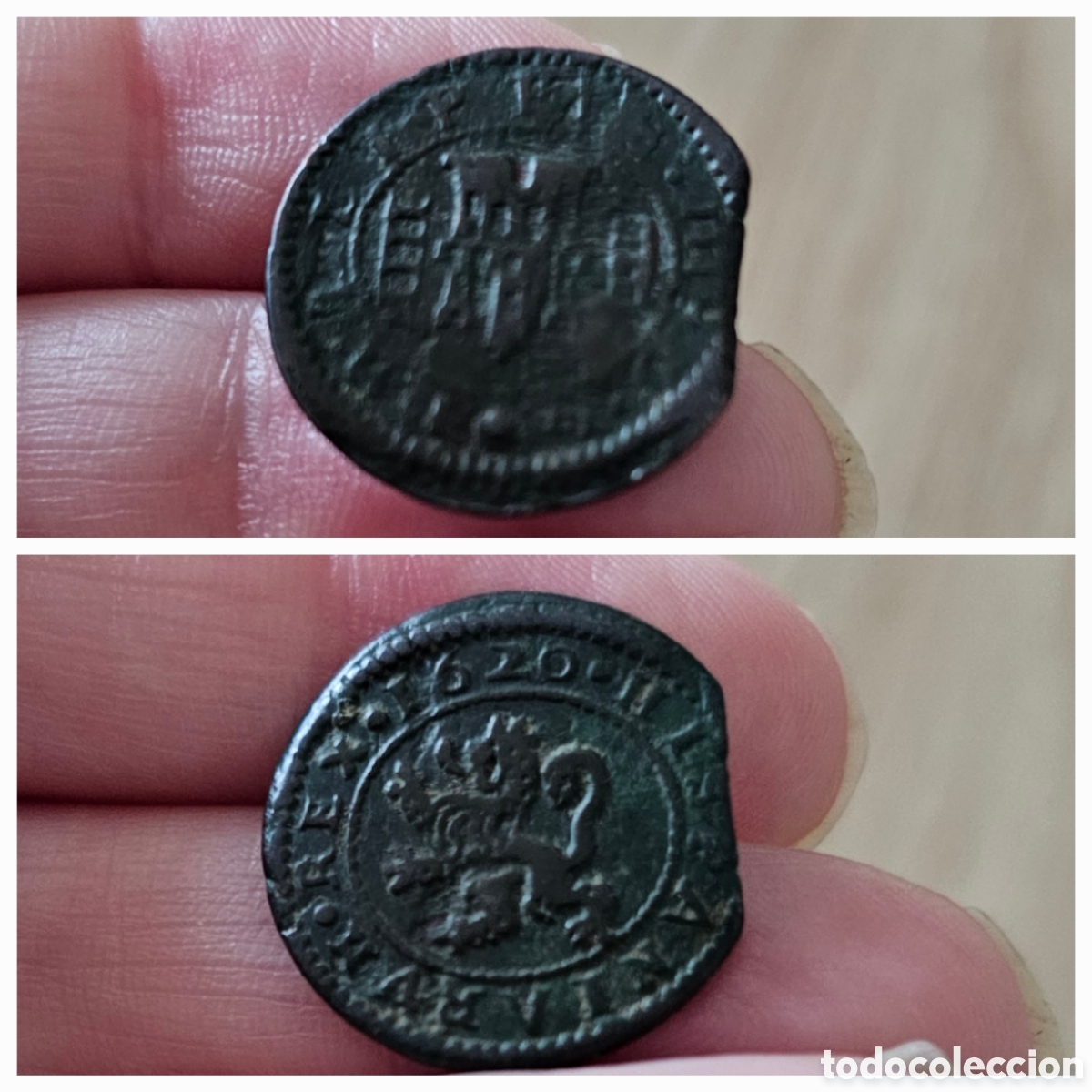 Monedas ib&eacute;ricas: Moneda a&ntilde;o 1620 Maraved&iacute;s - Foto 1