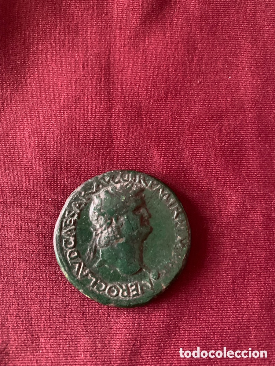 Monedas ib&eacute;ricas: Sestercio de Ner&oacute;n en perfecto estado - Foto 1