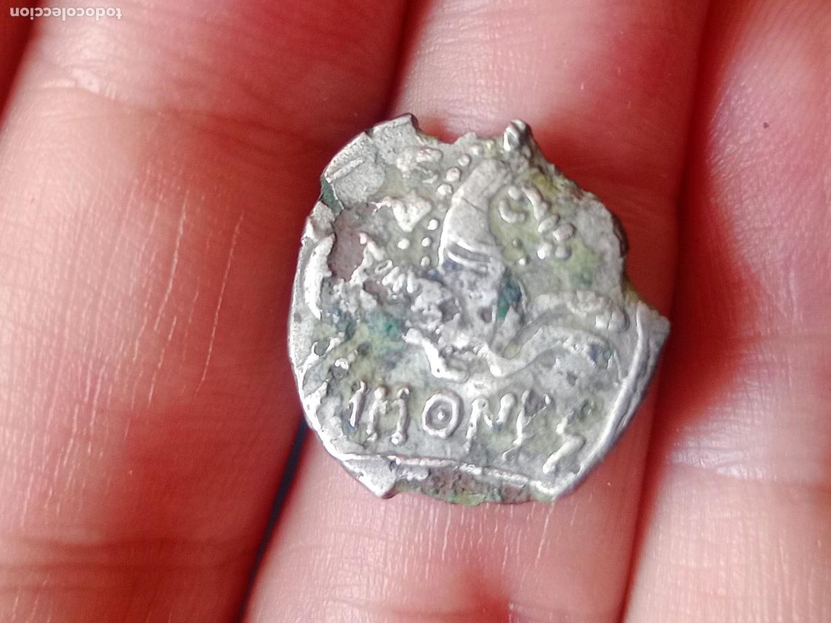 Monedas ib&eacute;ricas: Denario forrado de Baskunes, Navarra - Foto 2