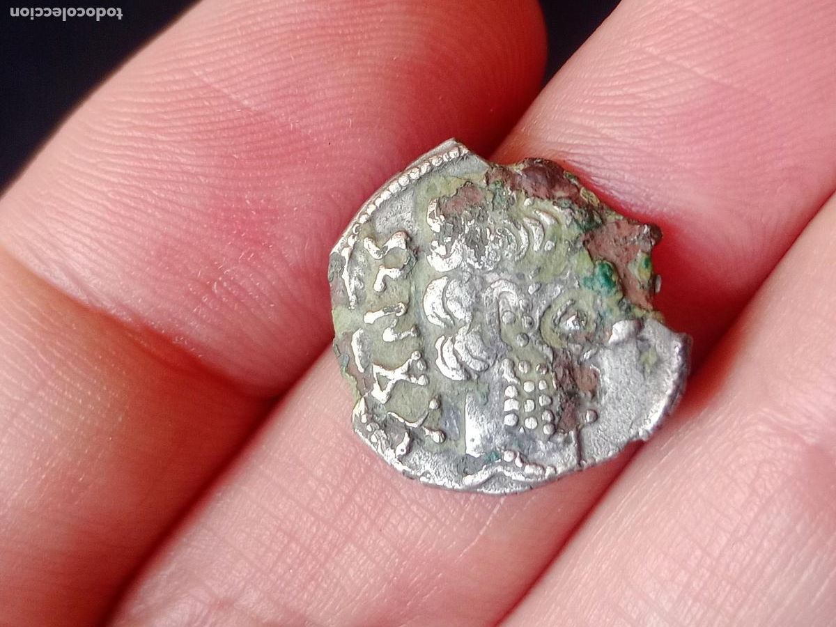 Monedas ib&eacute;ricas: Denario forrado de Baskunes, Navarra - Foto 1