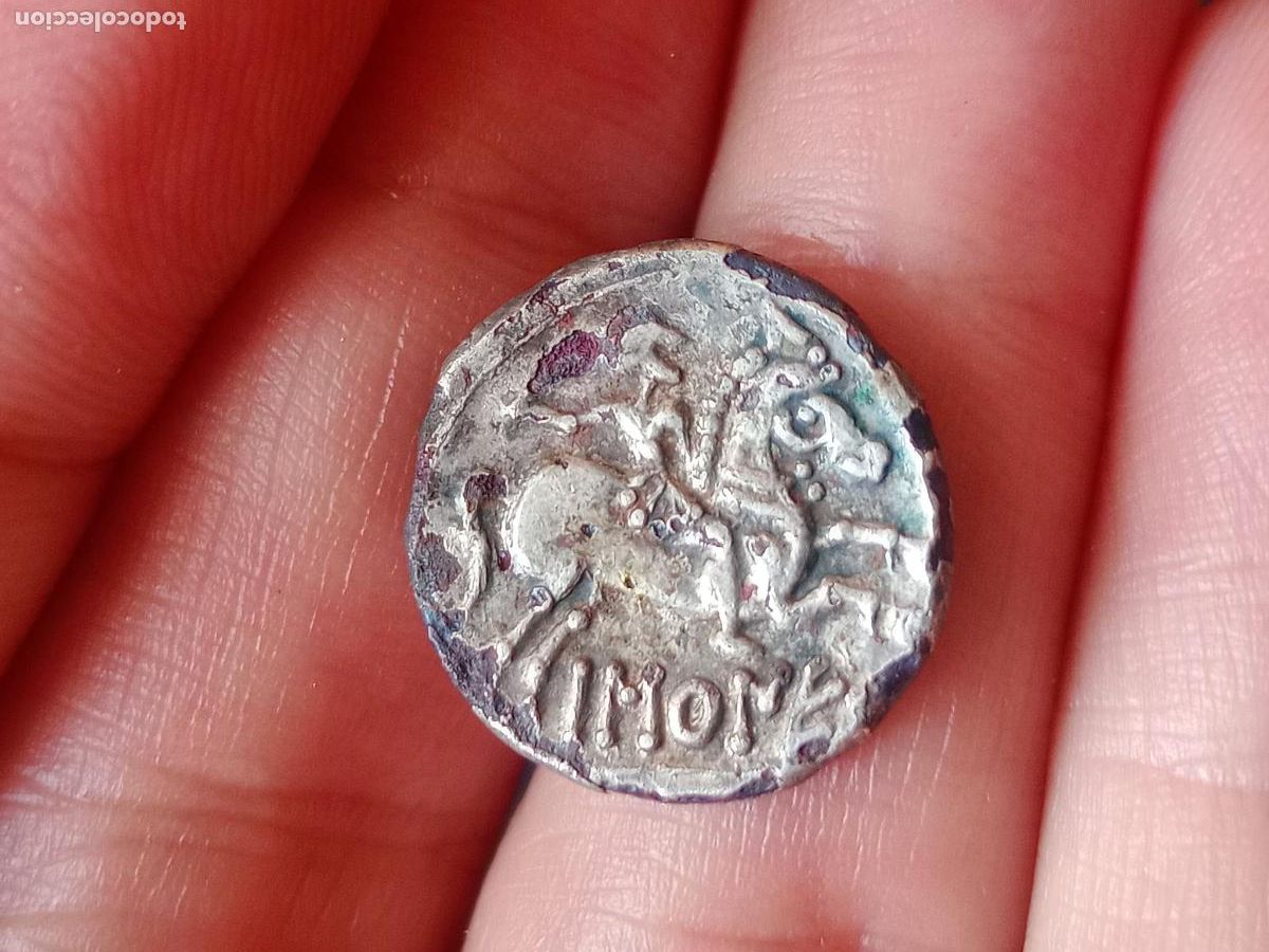 Monedas ib&eacute;ricas: Denario forrado de Baskunes, Navarra - Foto 2