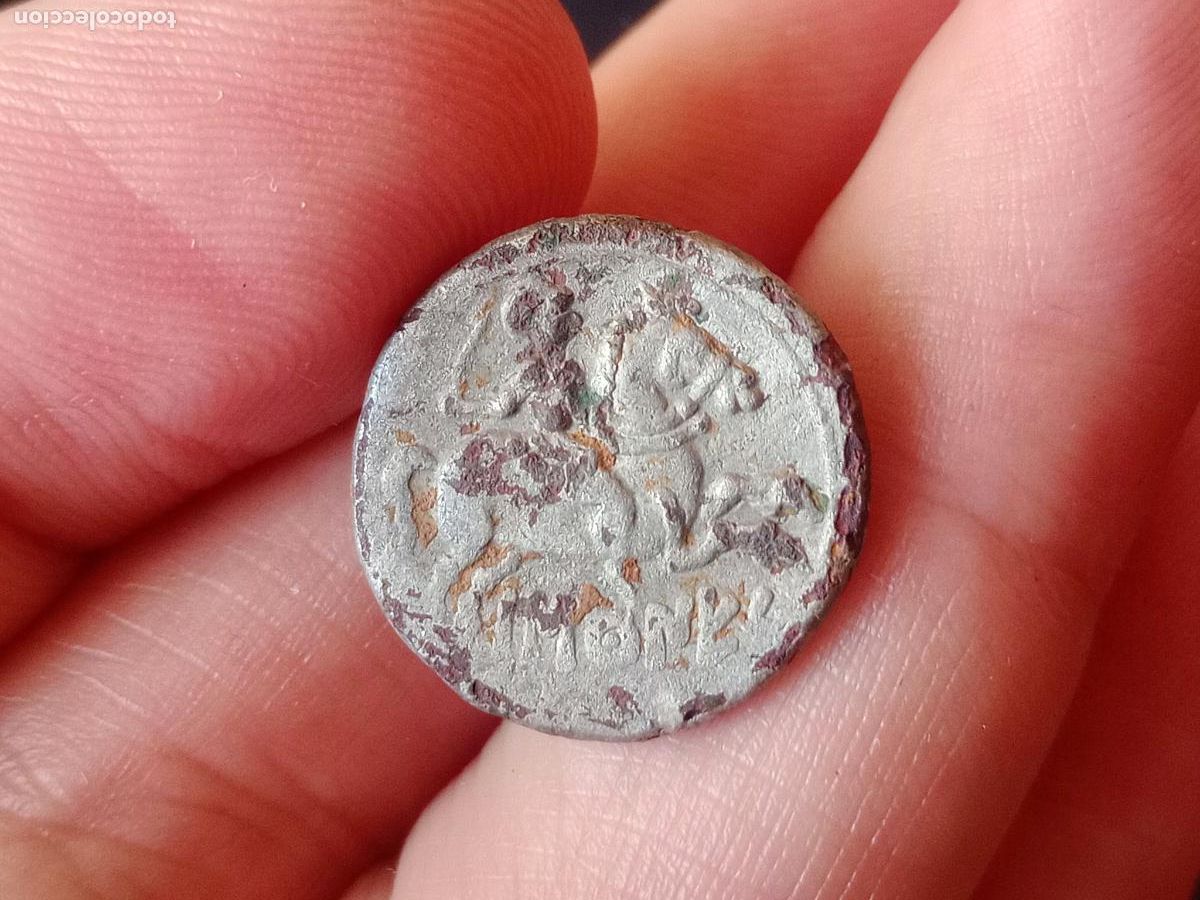 Monedas ib&eacute;ricas: Denario forrado de Baskunes, Navarra - Foto 2