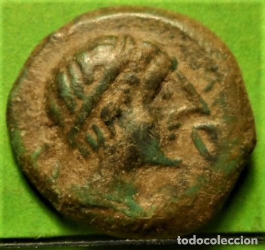 Monedas ib&eacute;ricas: Castulo, Semis, Cazlona (Jaen) A.B.-722, Ae - Foto 1