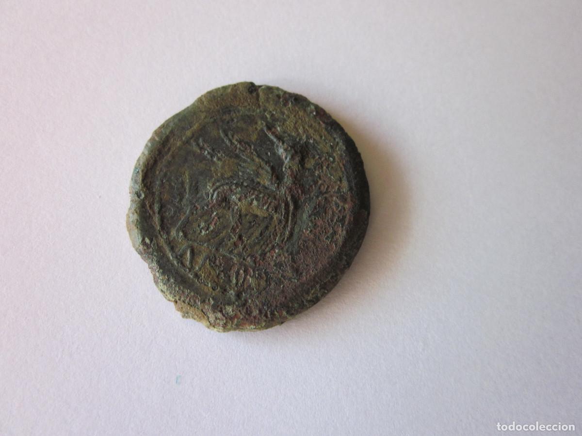 Monedas ib&eacute;ricas: As uncial de Castulo. Mano y esfinge. - Foto 3