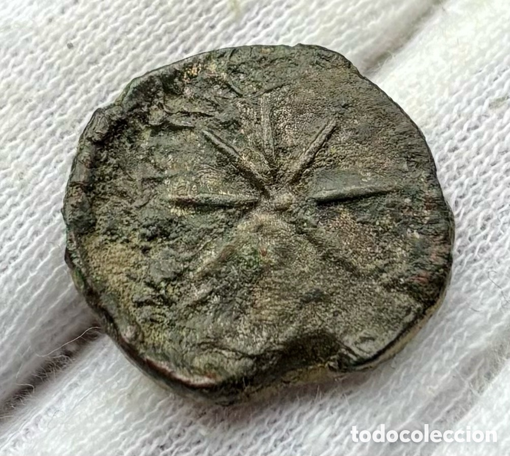 Monedas ib&eacute;ricas: Moneda Iberica MALACA Semis (200-20 a.C) M&aacute;laga - Foto 4