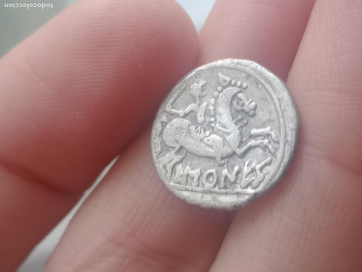 Monedas ib&eacute;ricas: Baskunes, Navarra. Denario de plata maciza - Foto 2