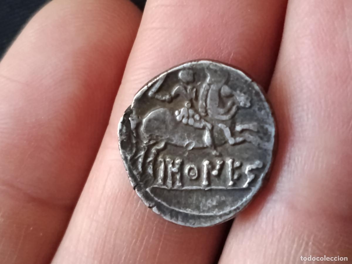 Monedas ib&eacute;ricas: Baskunes, Navarra. Denario de plata maciza - Foto 2