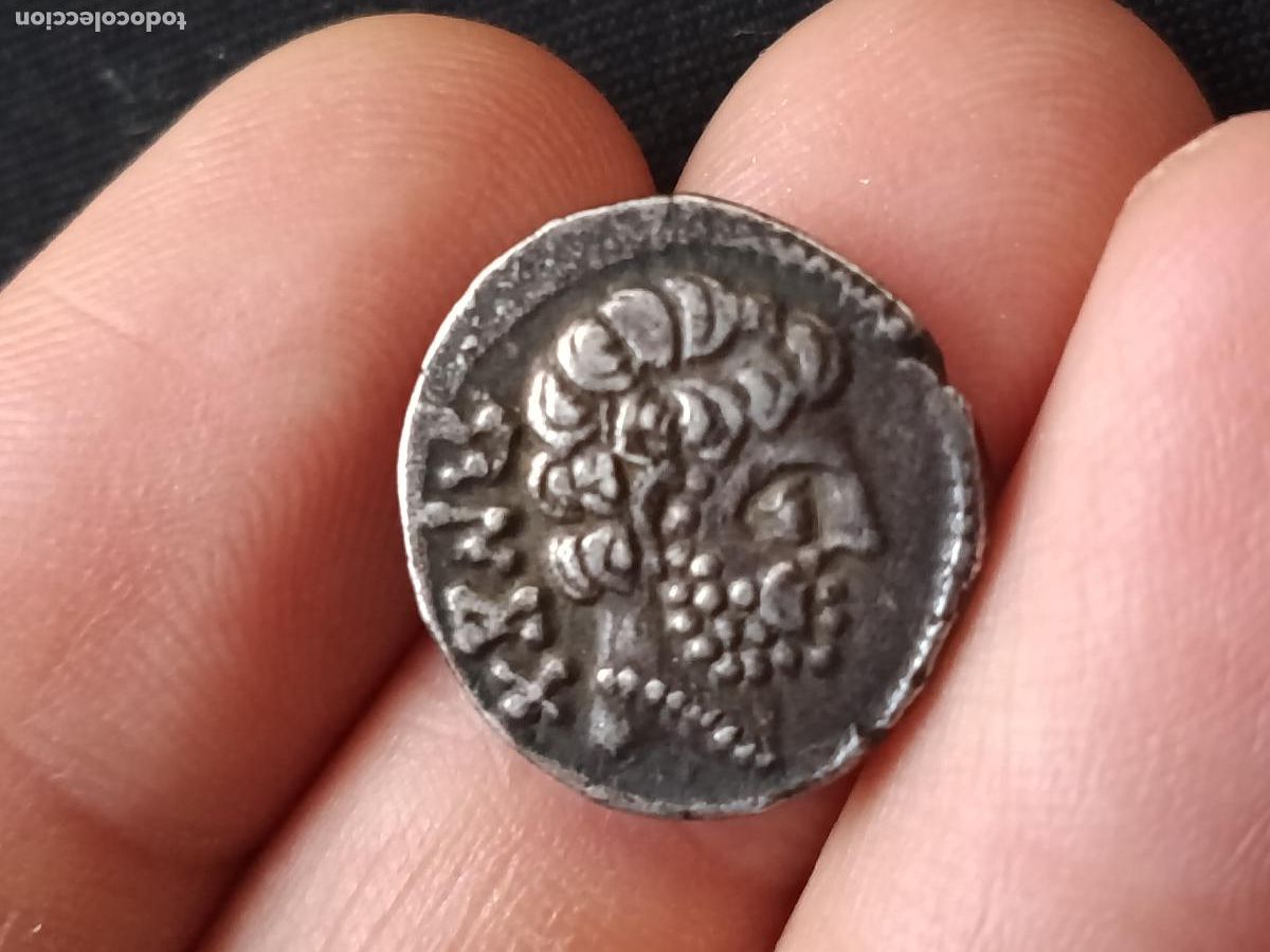 Monedas ib&eacute;ricas: Baskunes, Navarra. Denario de plata maciza - Foto 1