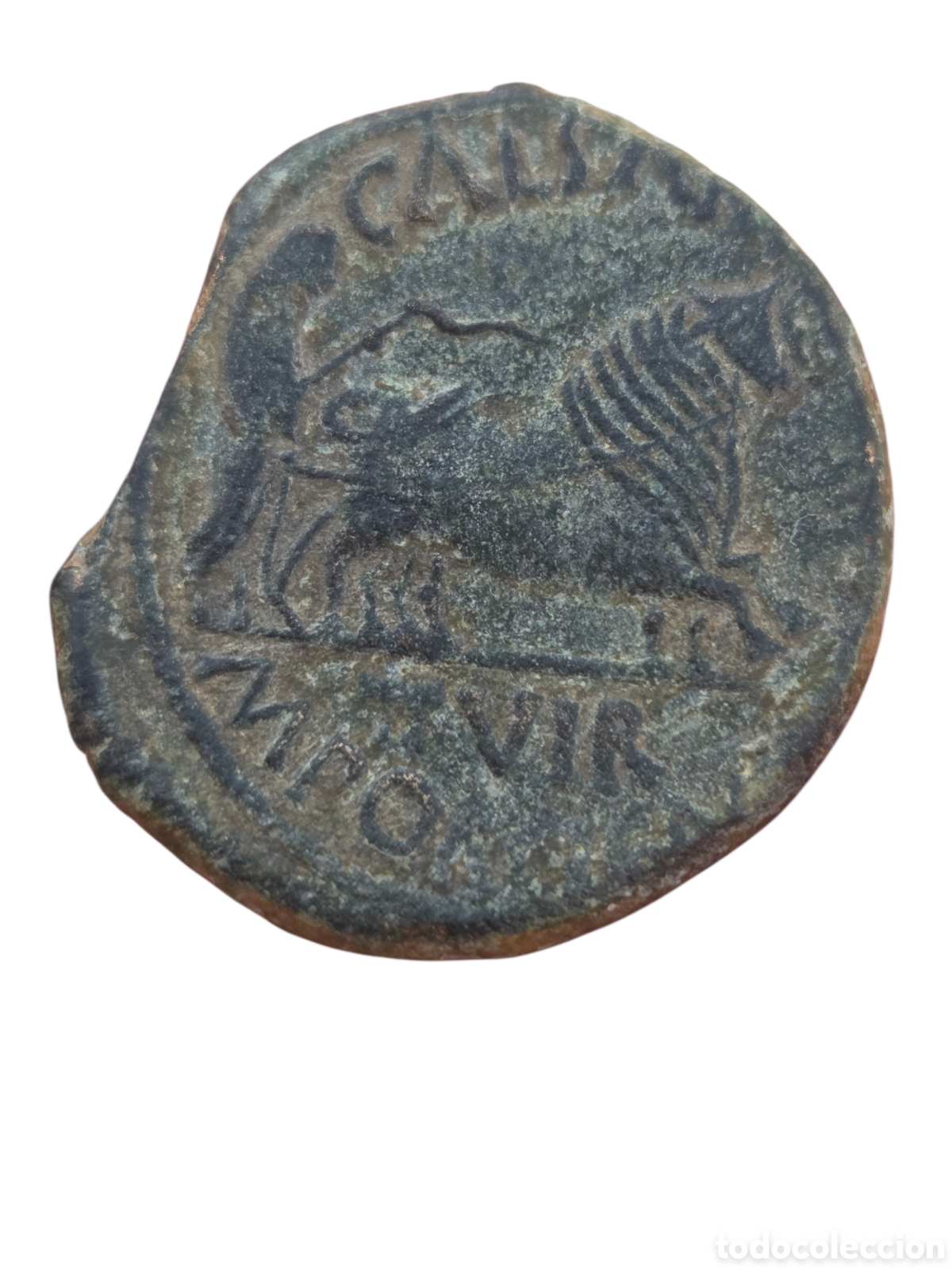 Monedas ib&eacute;ricas: Bonito As de Augusto Caesar Augusta - Foto 2