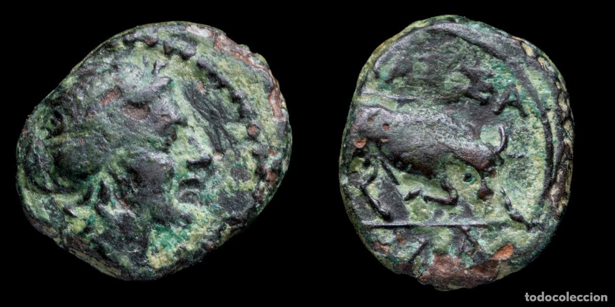 Monedas ib&eacute;ricas: Massalia Quadrans, Gaul - 14 mm / 1,95 gr.