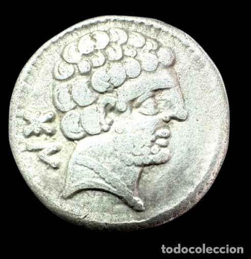 Monedas ib&eacute;ricas: IBERICA. Denario de BOLSKAN -Huesca. Ag. MBC