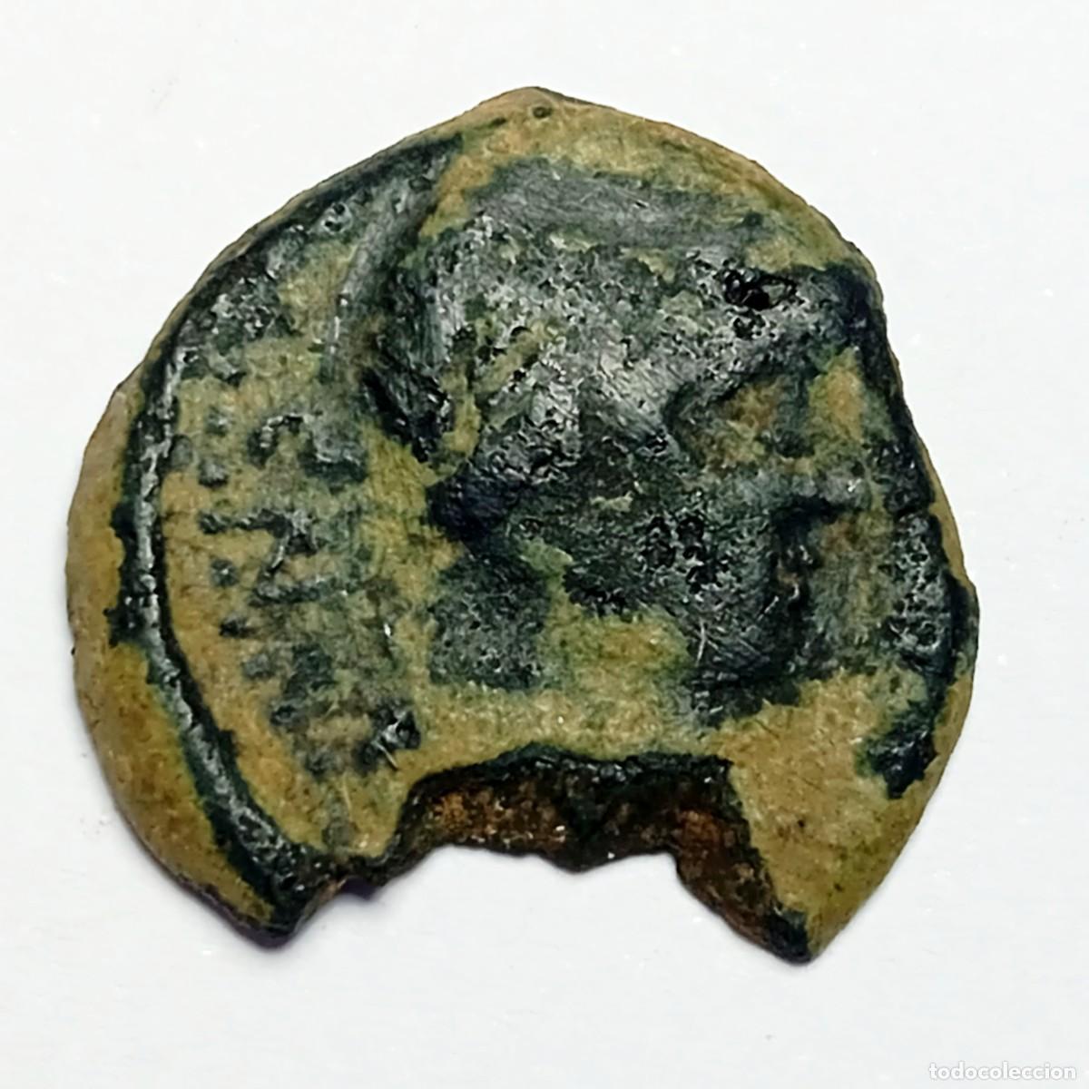 Monedas ib&eacute;ricas: ⚜️ BBG1 5. Semis de Castulo (Linares). Toro. Magistrados latinos (CN&bull;F). AE 19. 4,16 g