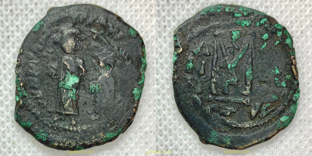 Monedas ib&eacute;ricas: 2703 ROMANAS-GRIEGAS 0613 MONEDA BIZANTINA HERACLIO CONSTANTINO 613