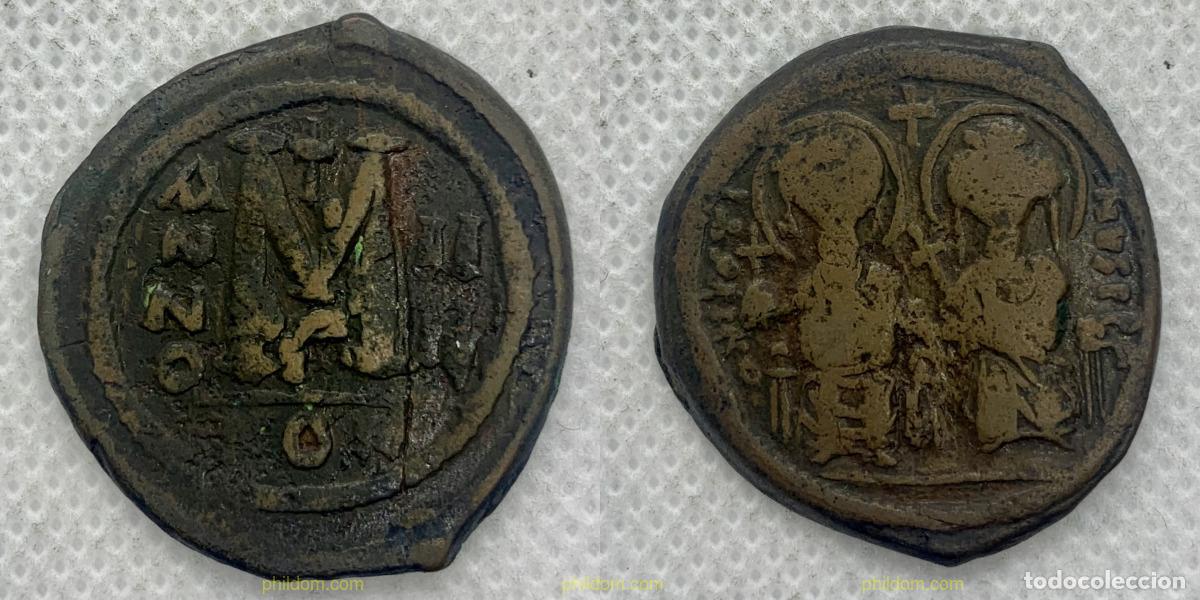Monedas ib&eacute;ricas: 2709 ROMANAS-GRIEGAS 0000 IMPERIO BIZANTINO JUSTINO Y SOFIA 565-578