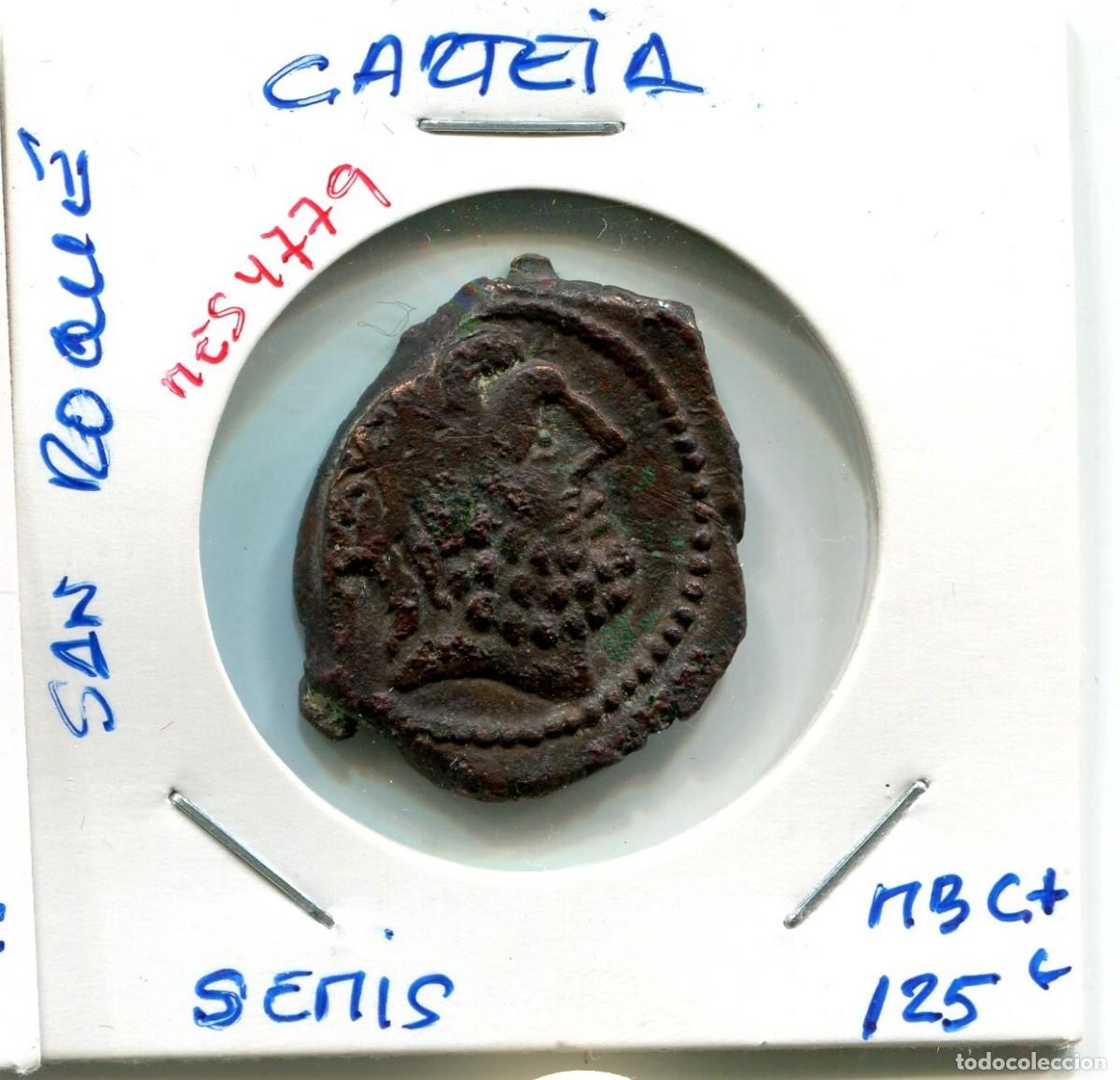 Monedas ib&eacute;ricas: SEMIS CARTEIA . SAN ROQUE ( MBC+ ) ( MES4779 )