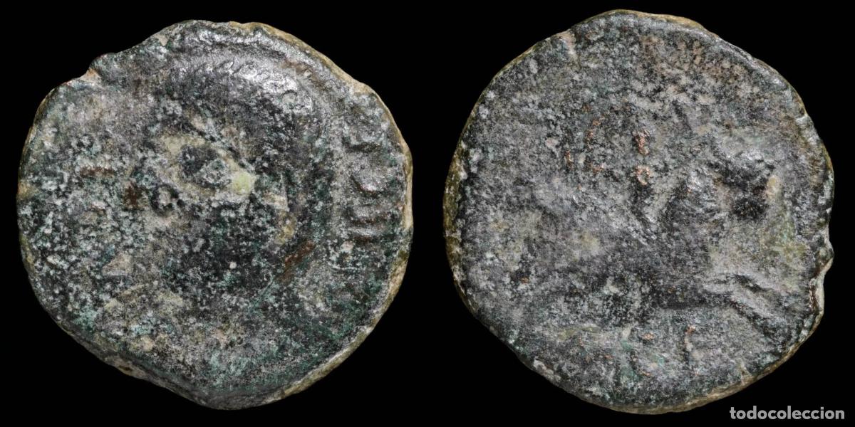 Monedas ib&eacute;ricas: Ancient Hispania - Castulo , Cazlona (Ja&eacute;n) As - Rapture Europa - 28 mm / 14.41 gr.