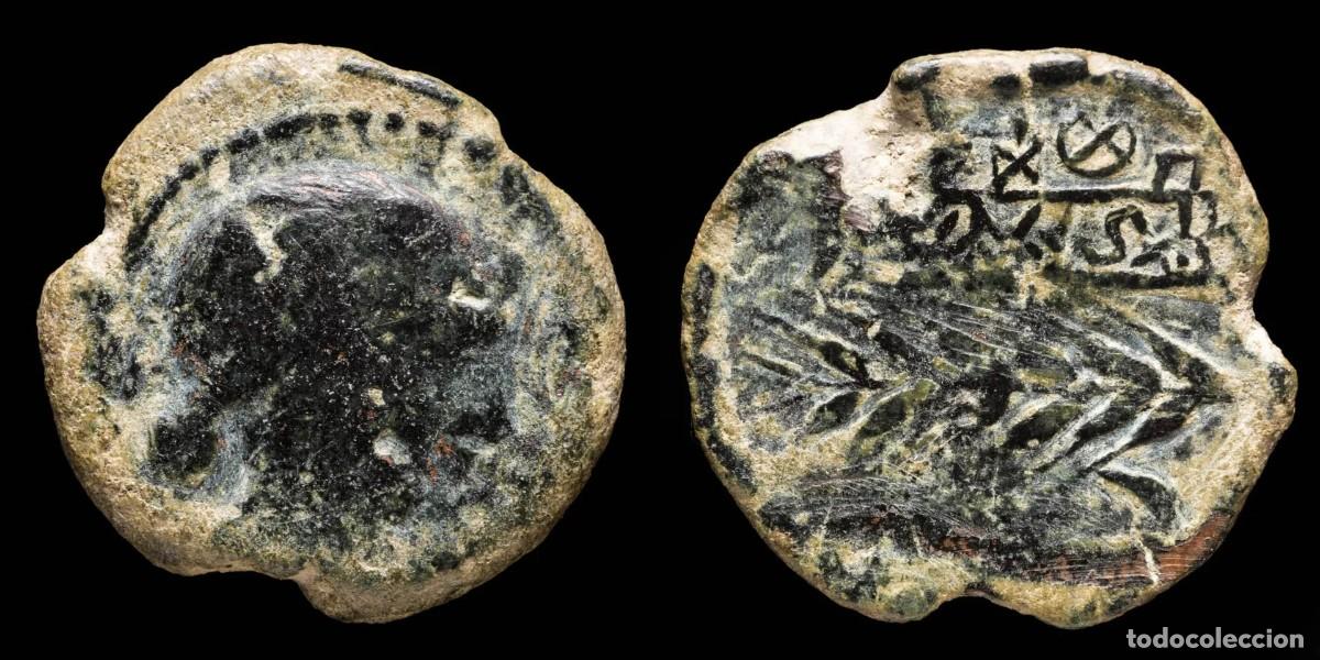 Monedas ib&eacute;ricas: Ancient Hispania - Abra, zona de Porcuna (Jaen), Ae As - 29 mm / 20.77 gr.