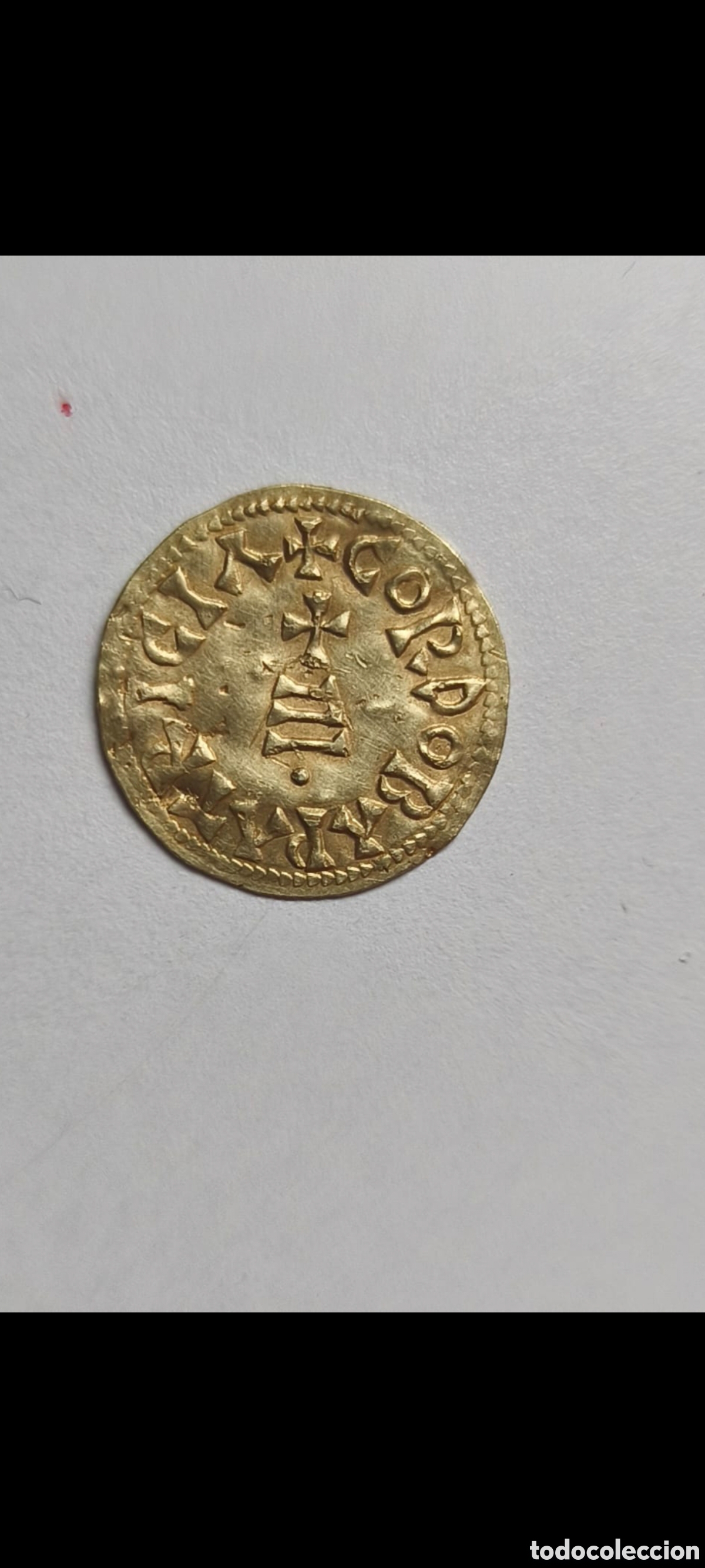 Monedas ib&eacute;ricas: Moneda visigoda Wamba
