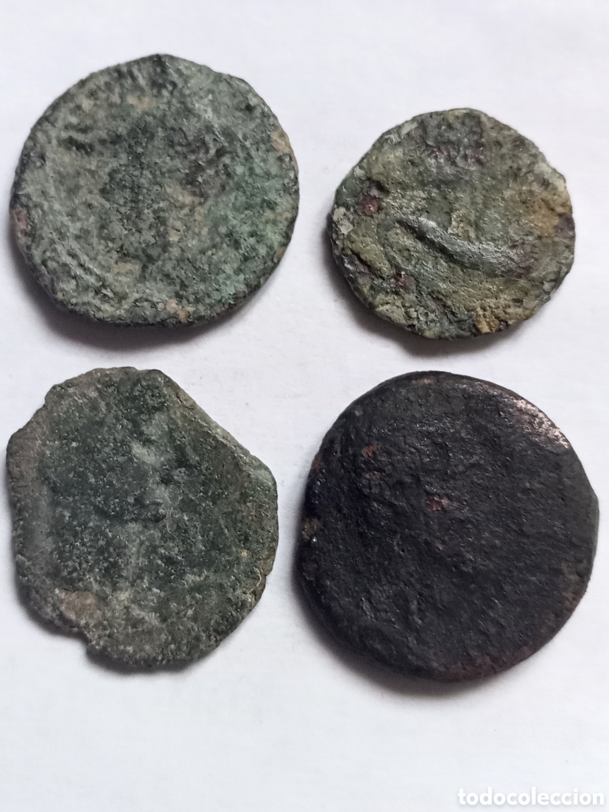 Monedas ib&eacute;ricas: CARTEIA(2)-IRIPPO- SACERDO - SIGLO I B C - 3 CUADRANTE 1 SEXTANTE