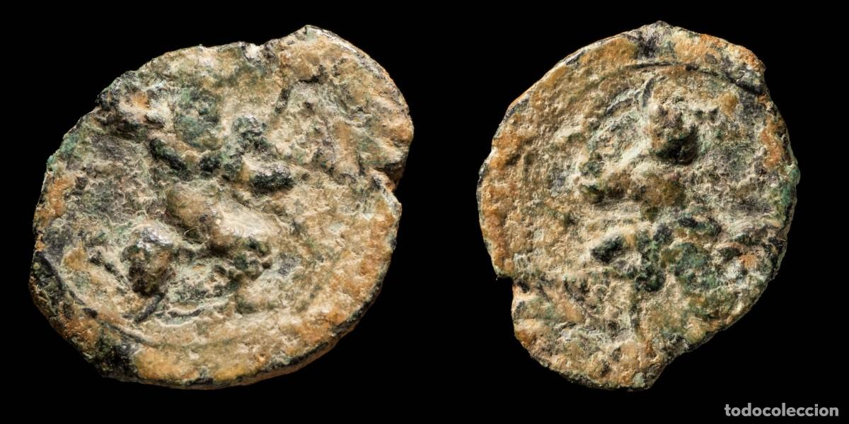 Monedas ib&eacute;ricas: Ancient Hispania - Ebusus (Ibiza) Ae 1/4 Calco - 19 mm / 3.72 gr.