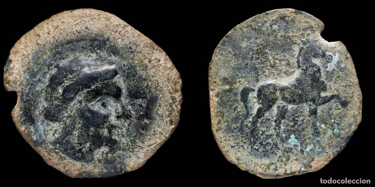 Monedas ib&eacute;ricas: Ancient Hispania- Sacili, Pedro Abad (Cordoba), Ae Dupondius - 32 mm / 15.88 gr.